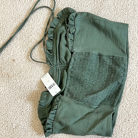 MAEVE - ANTHROPOLOGIE 2 piece moss pants set. Size XS top, Size 4 pant. NWT - Picture 7 of 9